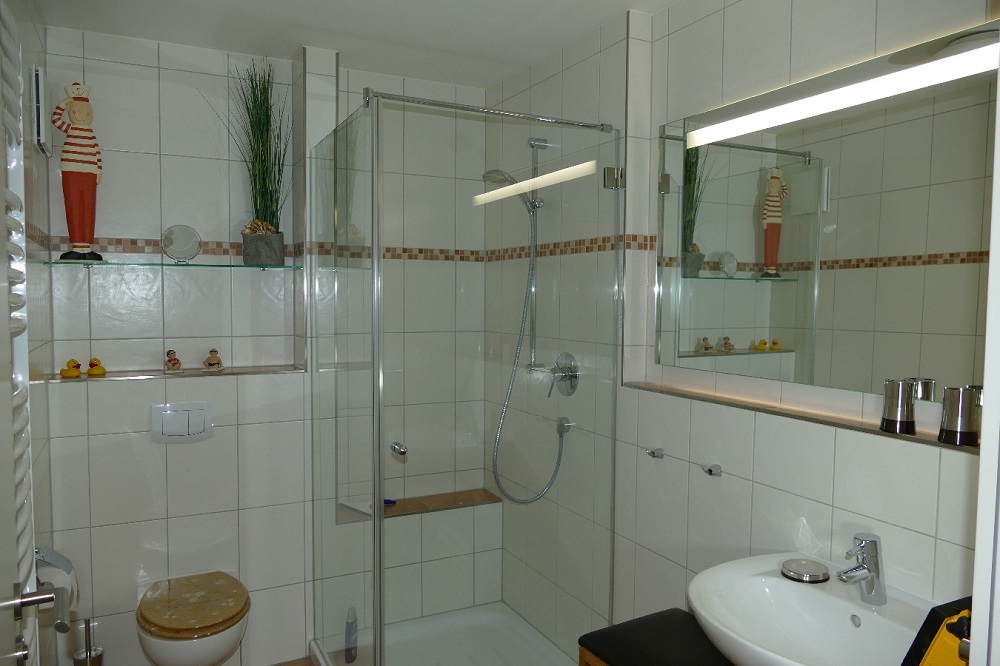 Badezimmer der Ferienwohnung Hohe Lith 2.07