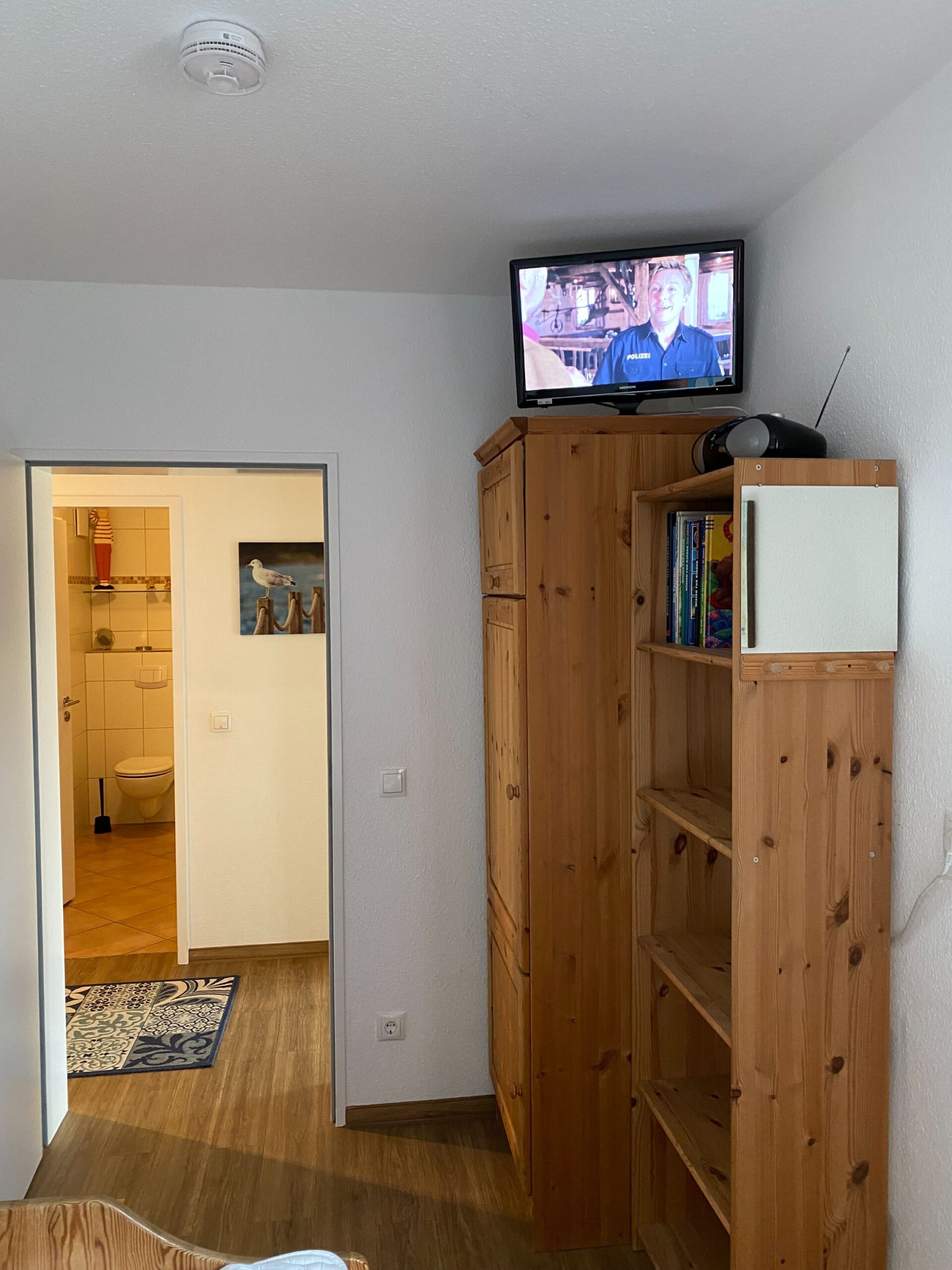 Helles Schlafzimmer der Ferienwohnung Hohe Lith 2.07