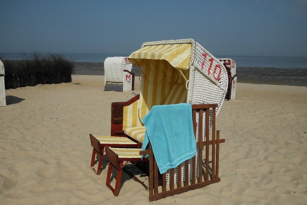 Eigener Strandkorb der Ferienwohnung Hohe Lith 2.07