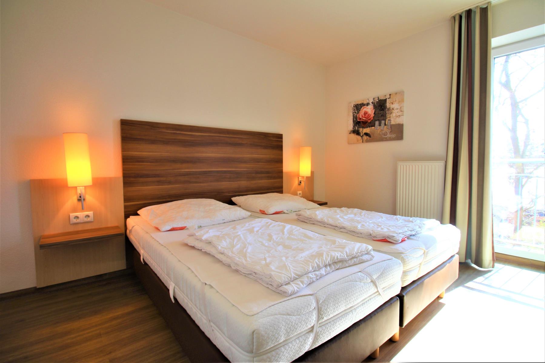 Schlafzimmer der Ferienwohnung Hohe Lith 2.09